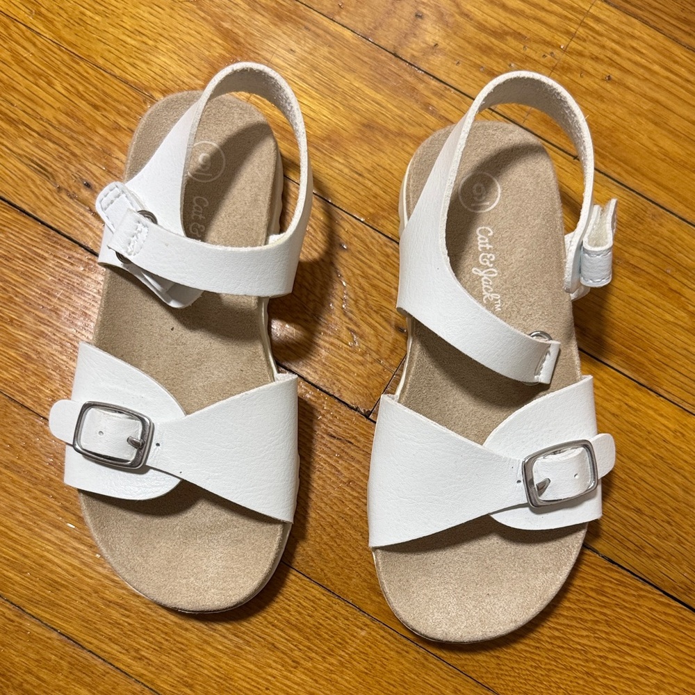 Kids White Sandals